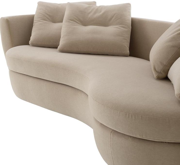 Ligne Roset Изогнутый 3-местный тканевый диван Ipanema 18020705 - Вид №2