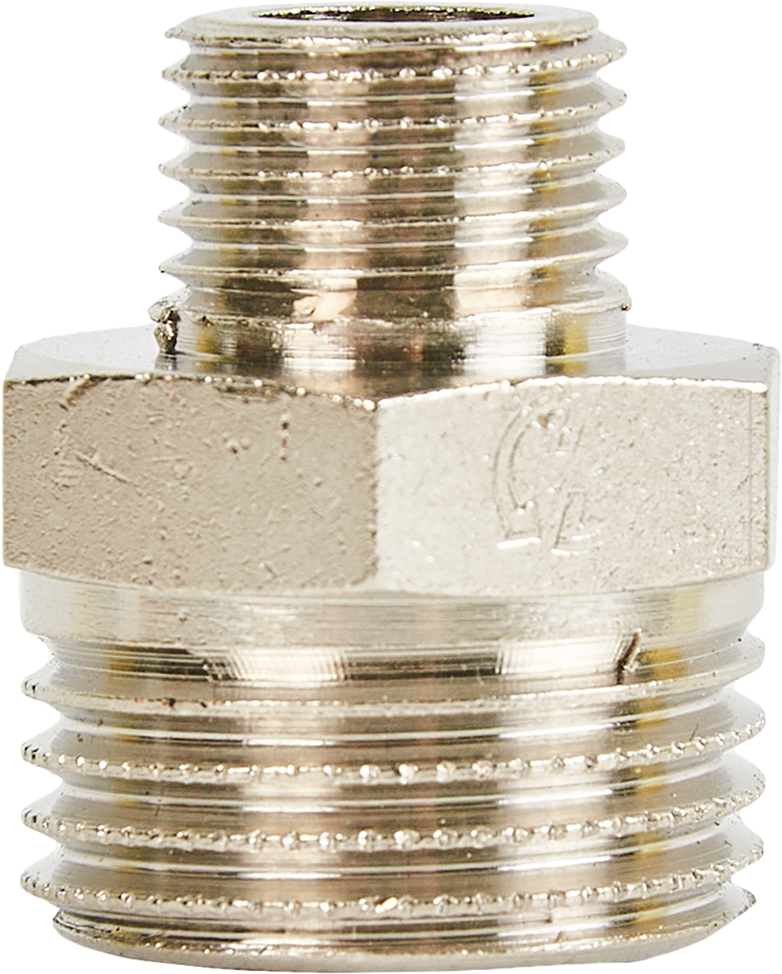 Ниппель STOUT 1/2"x1/4" никелированная латунь для водопровода 83671406 STLM-0043293 - Вид №1