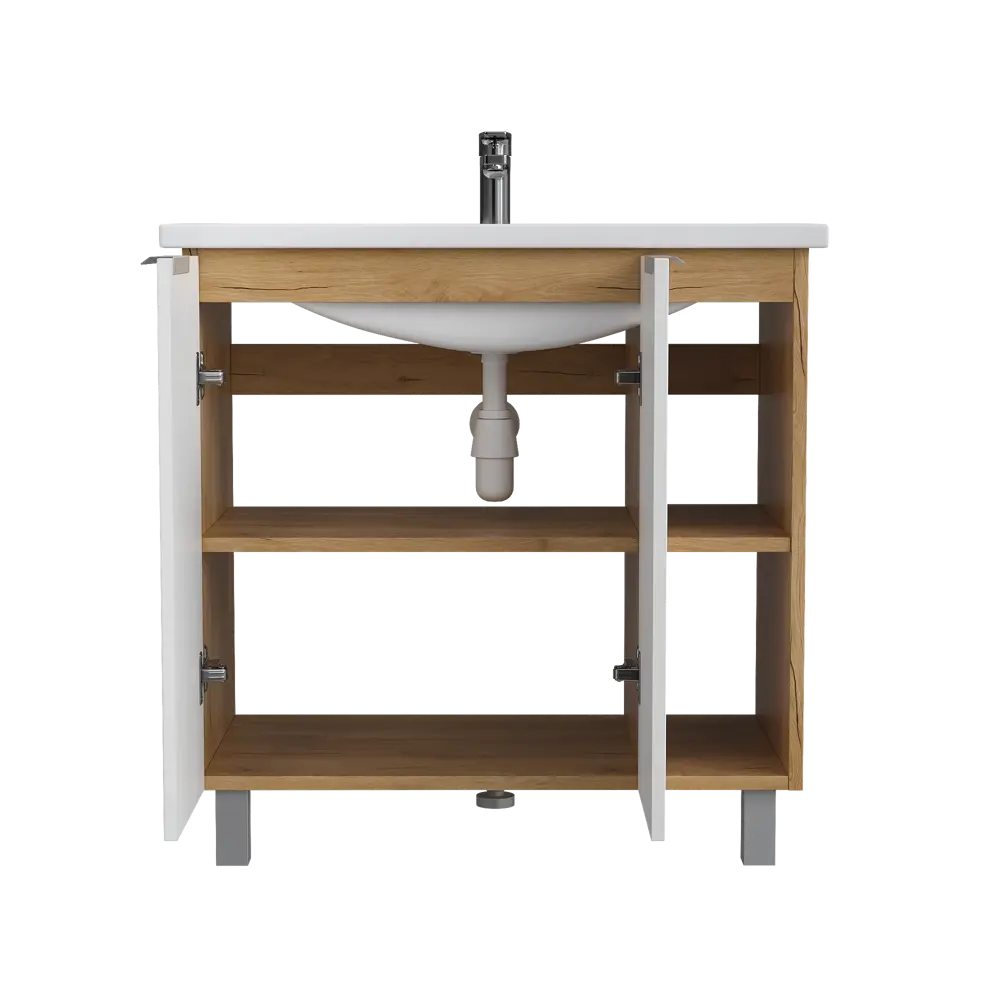 Тумба под раковину KONSENSA «СОХО» с плавным закрыванием и регулируемыми ножками 89381830 STLM-1479616 - Вид №3