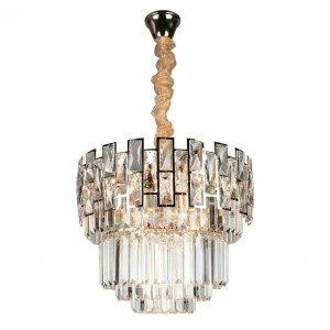 Подвесная люстра Omnilux Sangineto OML-81703-12 OMNILUX ДИЗАЙНЕРСКИЕ, SANGINETO 336819 Золото;прозрачный;серый