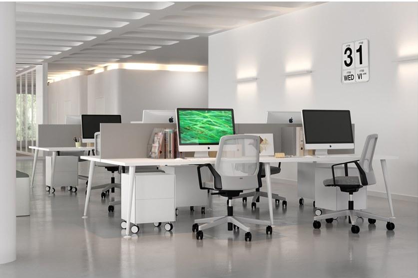 Elitable Стол из лакированного дерева с системой прокладки кабелей Joy sun-id-1374780 - Вид №4