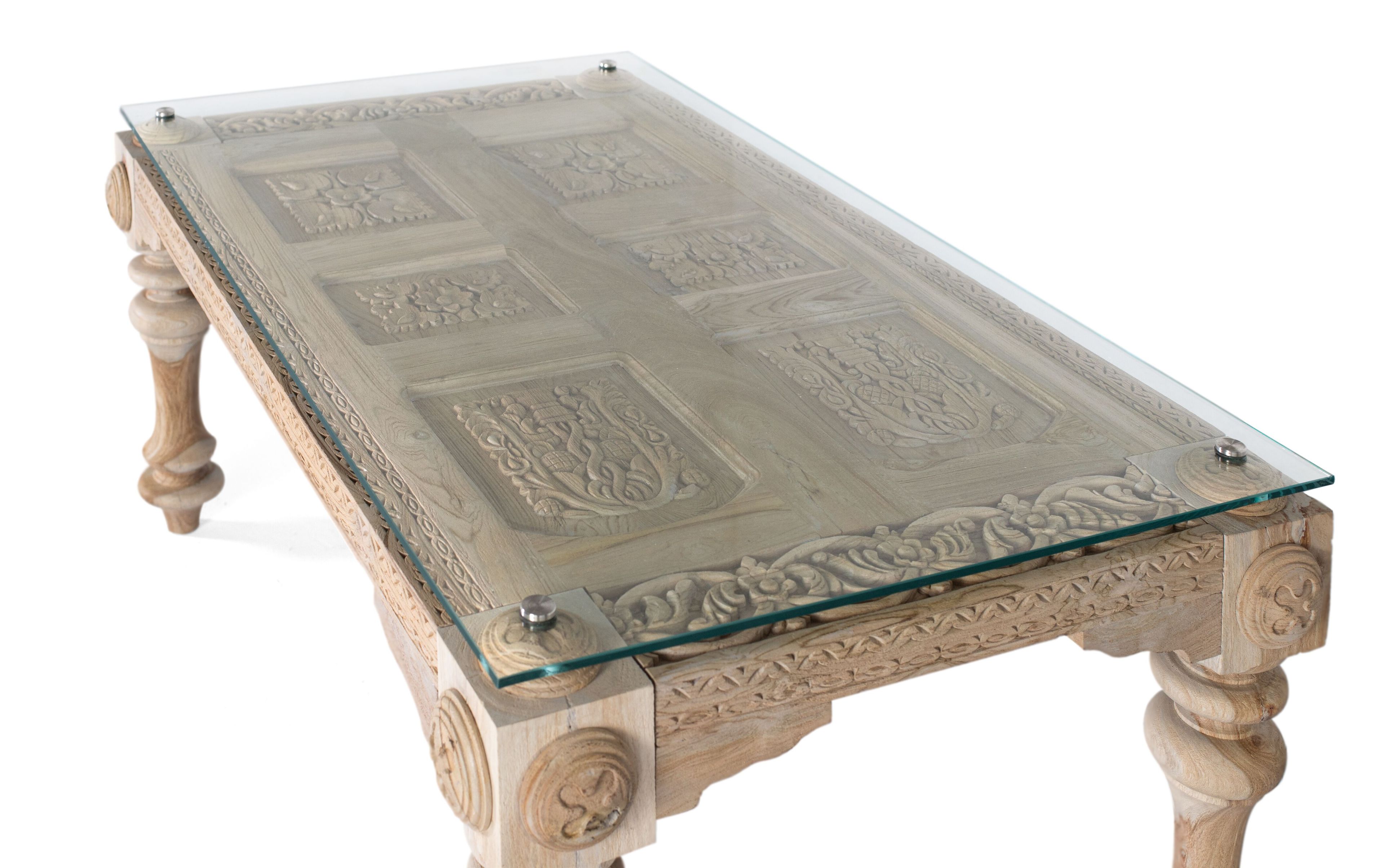 Прямоугольный журнальный столик из дерева и стекла Giner y Colomer 1692 ARCH-00049158 - Вид №2