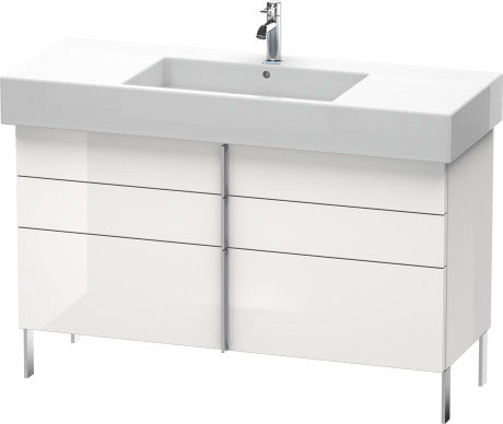 VE641502222 Тумбочка напольная Vero #VE6415 1200 x 446 мм Белый глянцевый декор Duravit - Вид №2
