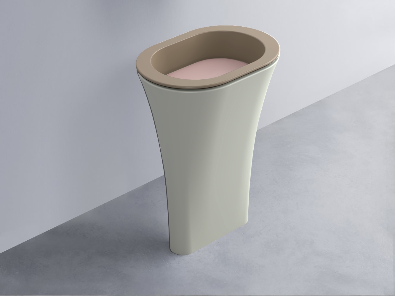 AMLA65-AN+AMPILO-CP+AMCOLO-PM Раковина Amedeo Ovale отдельностоящая cielo Enjoy + Amedeo Ceramica Cielo