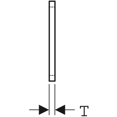 461.014.00.1 Шумопоглощающая прокладка для монтажного кронштейна Geberit GIS Geberit  - Вид №3