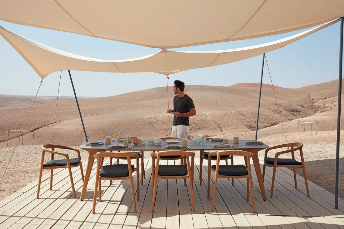 MNST964 Обеденный стол teak 264см x 118см Manutti Torsa - Вид №28