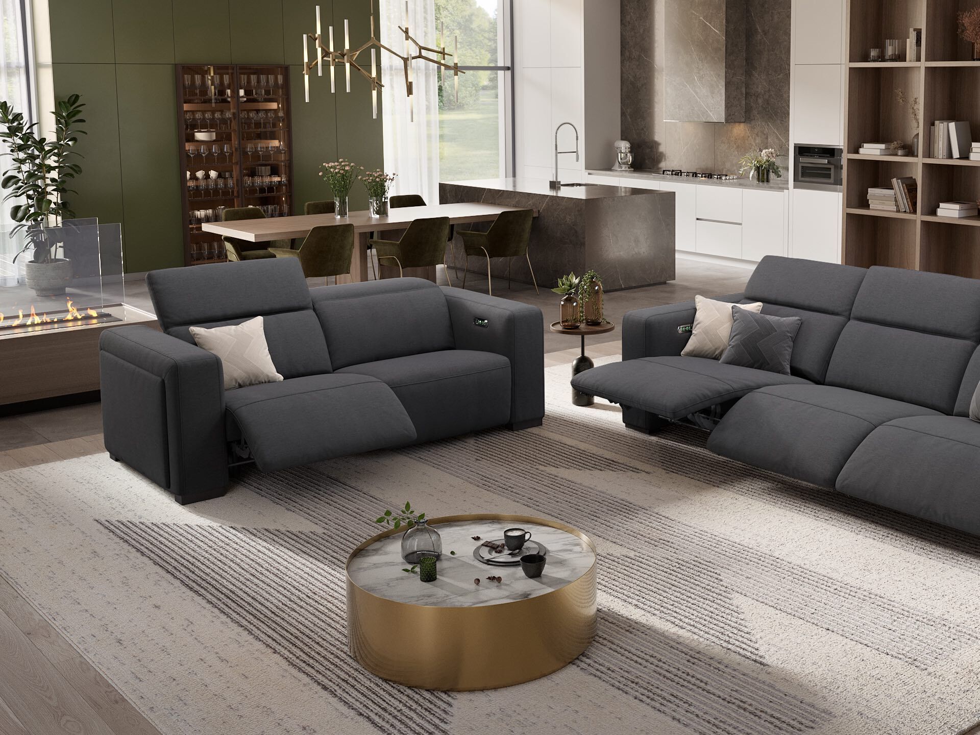 3-местный тканевый диван Sofanella Анкона ARCH-00058681 - Вид №2