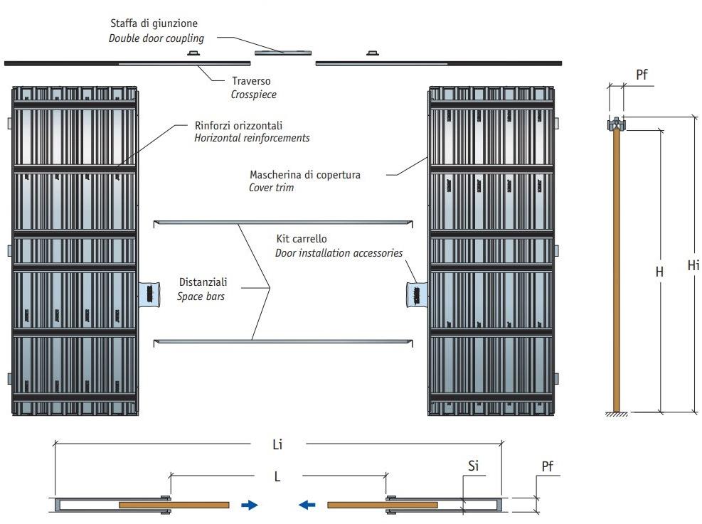 Scrigno Опорная рама для раздвижных дверей малой высоты Scrigno gold sun-id-1470534 - Вид №9