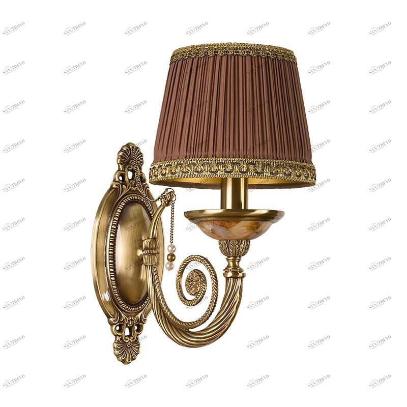 Бра настенное бронзовое Kutek Bibione Abazur BIB-K-1(P/A)A KUTEK BIBIONE ABAZUR 00-3888809 Бронза 