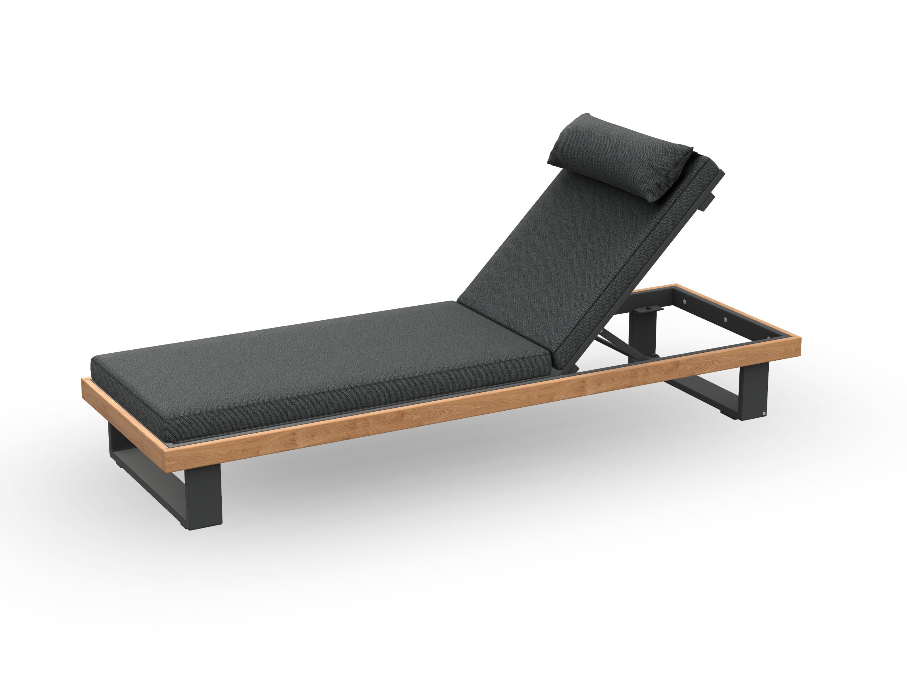 Садовая кровать с откидной спинкой из ткани Jati Kebon Truro ARCH-00138604 - Вид №1