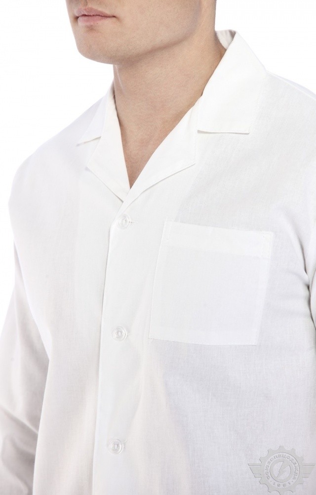 61722 Халат мужской белый  Медицинская одежда  размер 48-50/170-176 Спецодежда  - Вид №6