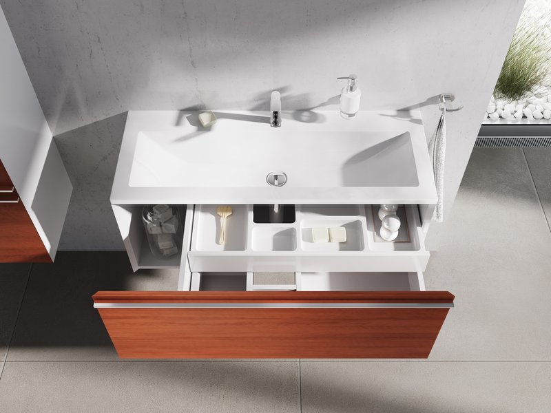 Тумба под умывальник SD 1000 Clear белая/белая Ravak X000000759 - Вид №4