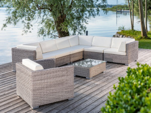 98.00.0910 Комплект для гостиной Bellini Twist oyster 26 предм. - включая большую лаунж-группу и стол Mbm