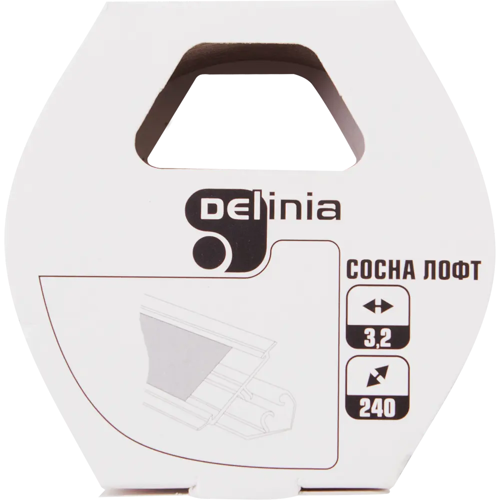 Кромка «Сосна Лофт» для плинтуса, 240х3.2 см DELINIA STLM-2166148 - Вид №2