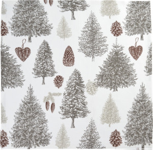 10601223 Sander Скатерть 140х200см "Лес" (бежевая) Ткань