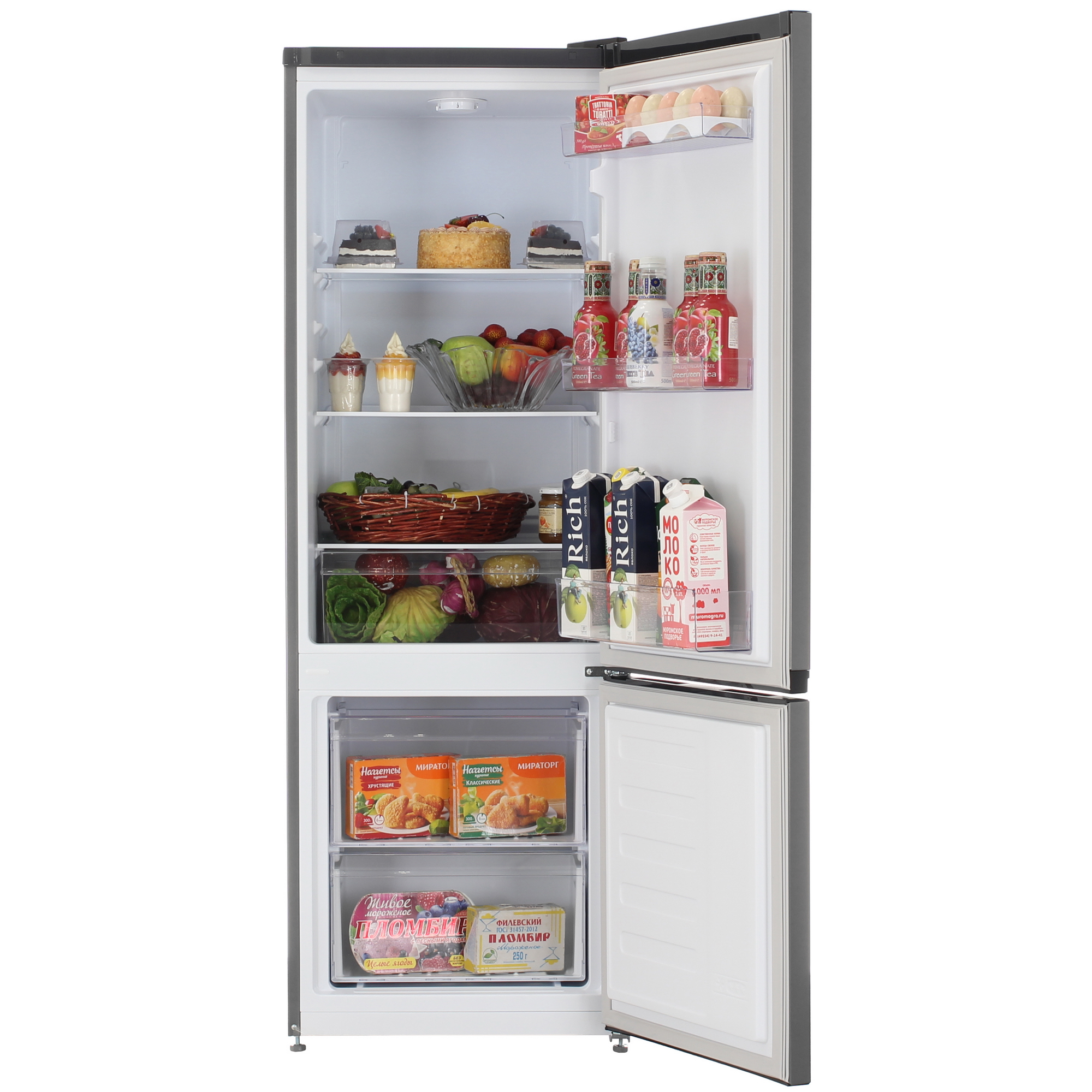 9261646 Холодильник с морозильником   BEKO B1RCSK251G серый STDN-0018323 - Вид №5