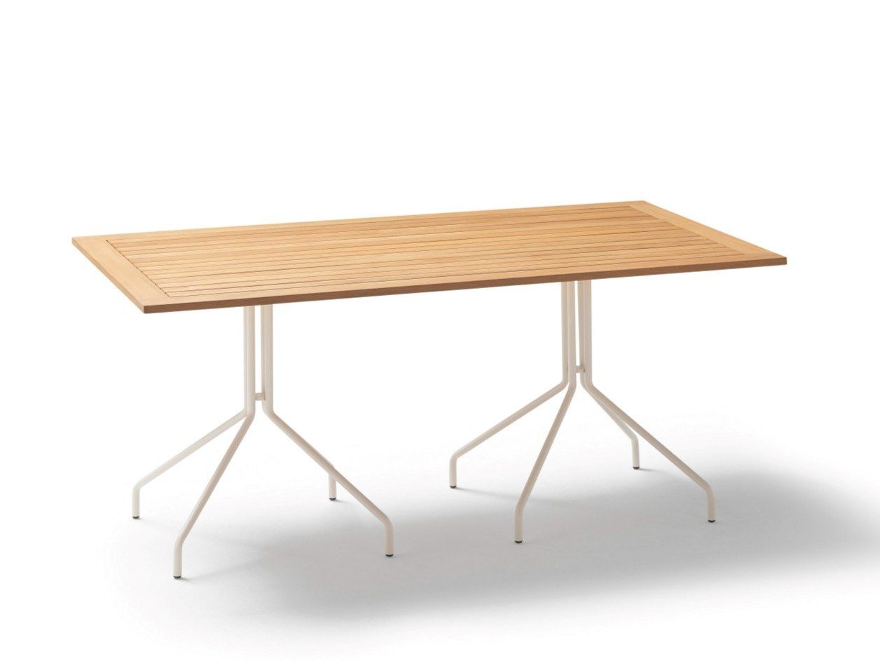 Прямоугольный садовый стол из тикового дерева POINT Weave ARCH-00066950 - Вид №1