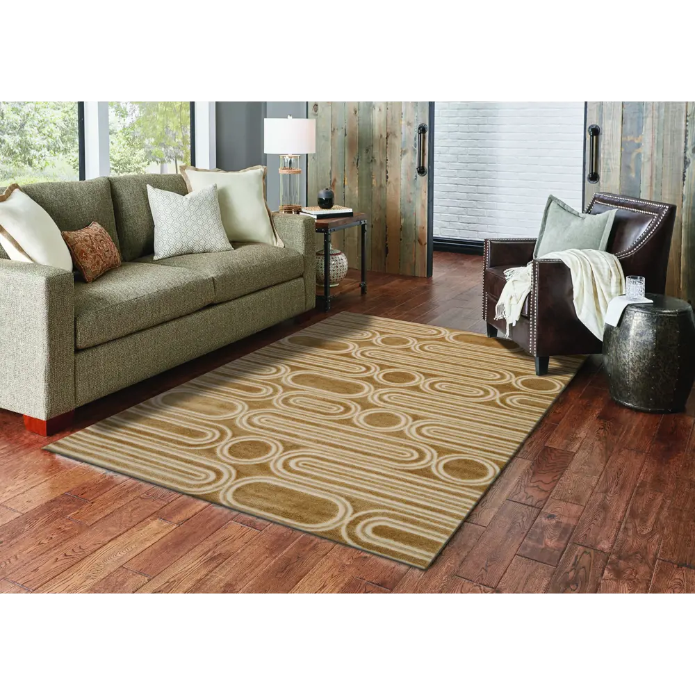 Ковер полипропилен Ctim Зоя 5974Y 160x235 см цвет бежевый STLM-2177327 - Вид №5