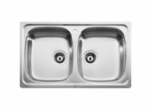 A870510801 мойка из нержавеющей стали с 2 чашами ROCA J