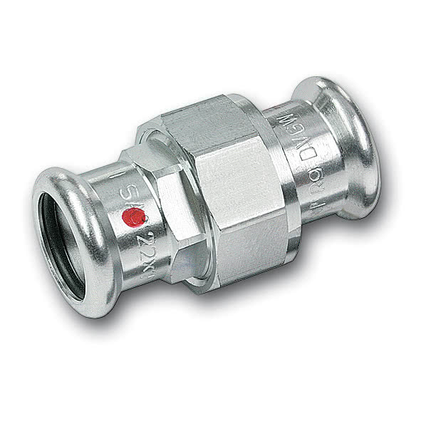 12433054 SANHA 24330 SANHA-Therm сгон ВПр-ВПр с плоск.упл. 54 мм  - Вид №1