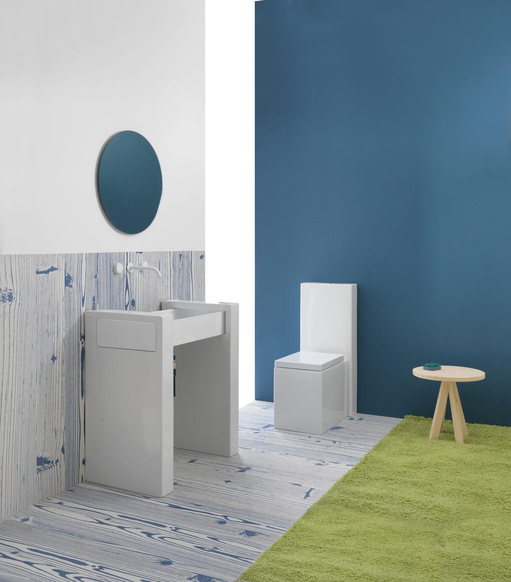 BXLACOL80BWLC2 Напольная раковина стоящая GSG CERAMIC BOX - Вид №1