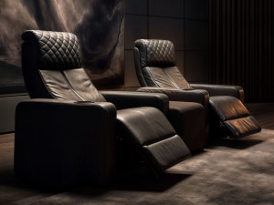 Кожаное кресло для домашнего кинотеатра