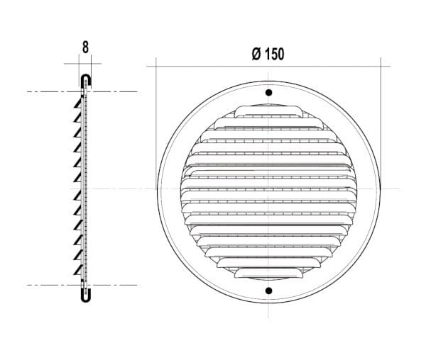 Круглая сетка для перекрытия First Corporation вентиляция ARCH-00112839 - Вид №4