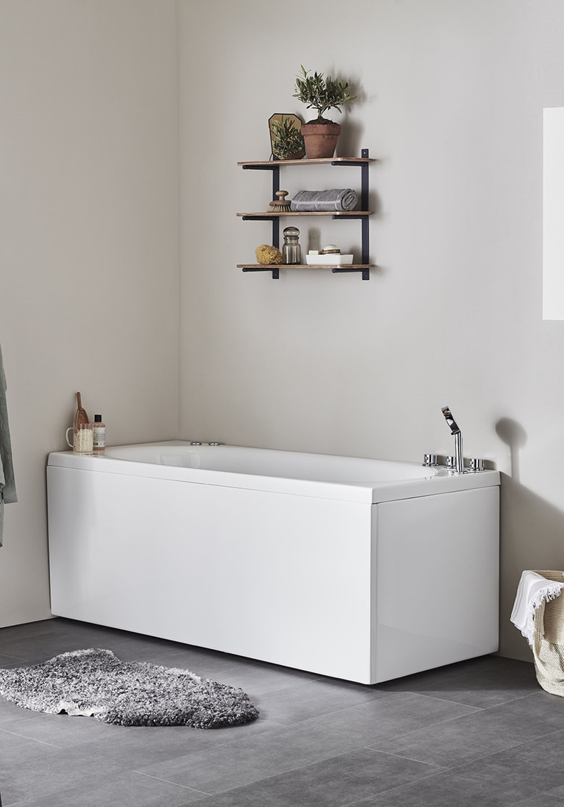 113 Массажная Ванна Relounge 160 Platinum Right + Bl  Noro  Белый  - Вид №1