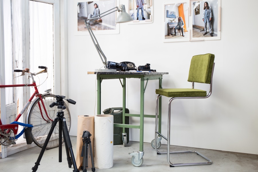 Стул барный Ridge Rib зеленый Zuiver 1500210 - Вид №1