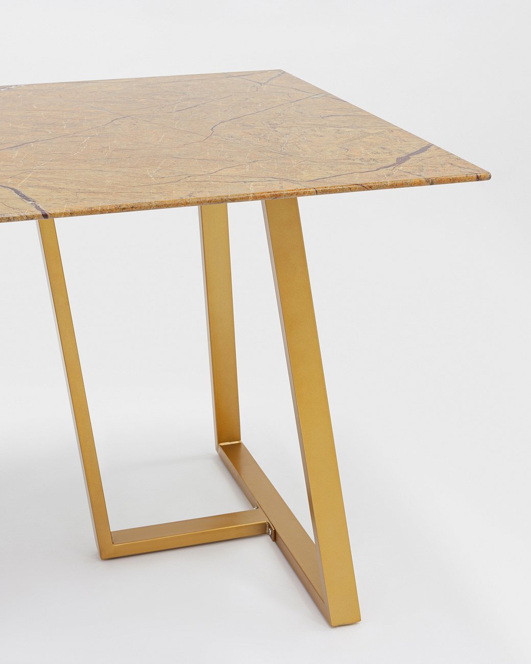 Обеденный стол золотистый 160х90 см "Даллас" STOOL GROUP  00-3946095 Золото  - Вид №5