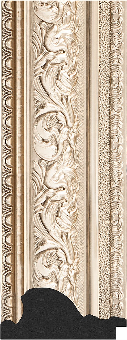 BY 7387 Зеркало в багетной раме - виньетка серебро 109 mm EVOFORM Octagon - Вид №3