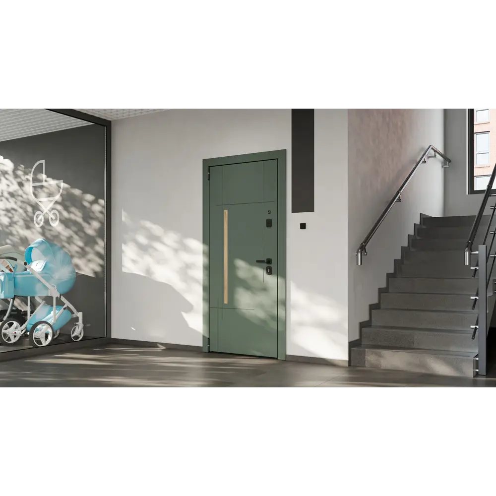 Дверь входная металлическая Грин Классик 95x205 см левая шелк грейдж TOREX STLM-2127797 - Вид №16