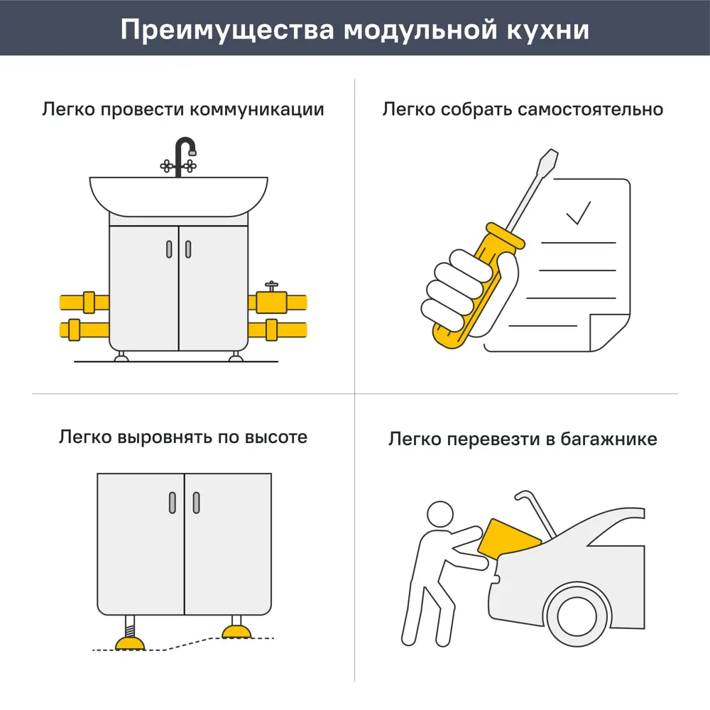 Кухонный шкаф навесной Парма 50x67.6x28.9 см ЛДСП цвет камень темный Santreyd STLM-2104325 - Вид №11