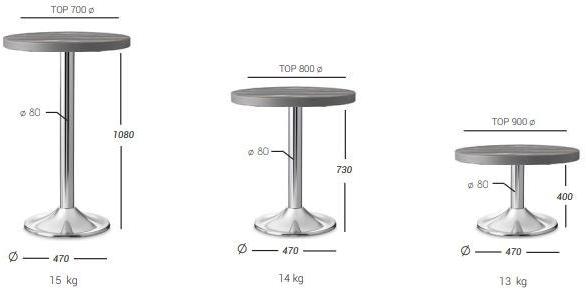 PF Stile Основание стола из нержавеющей стали Kono 491 - Вид №2