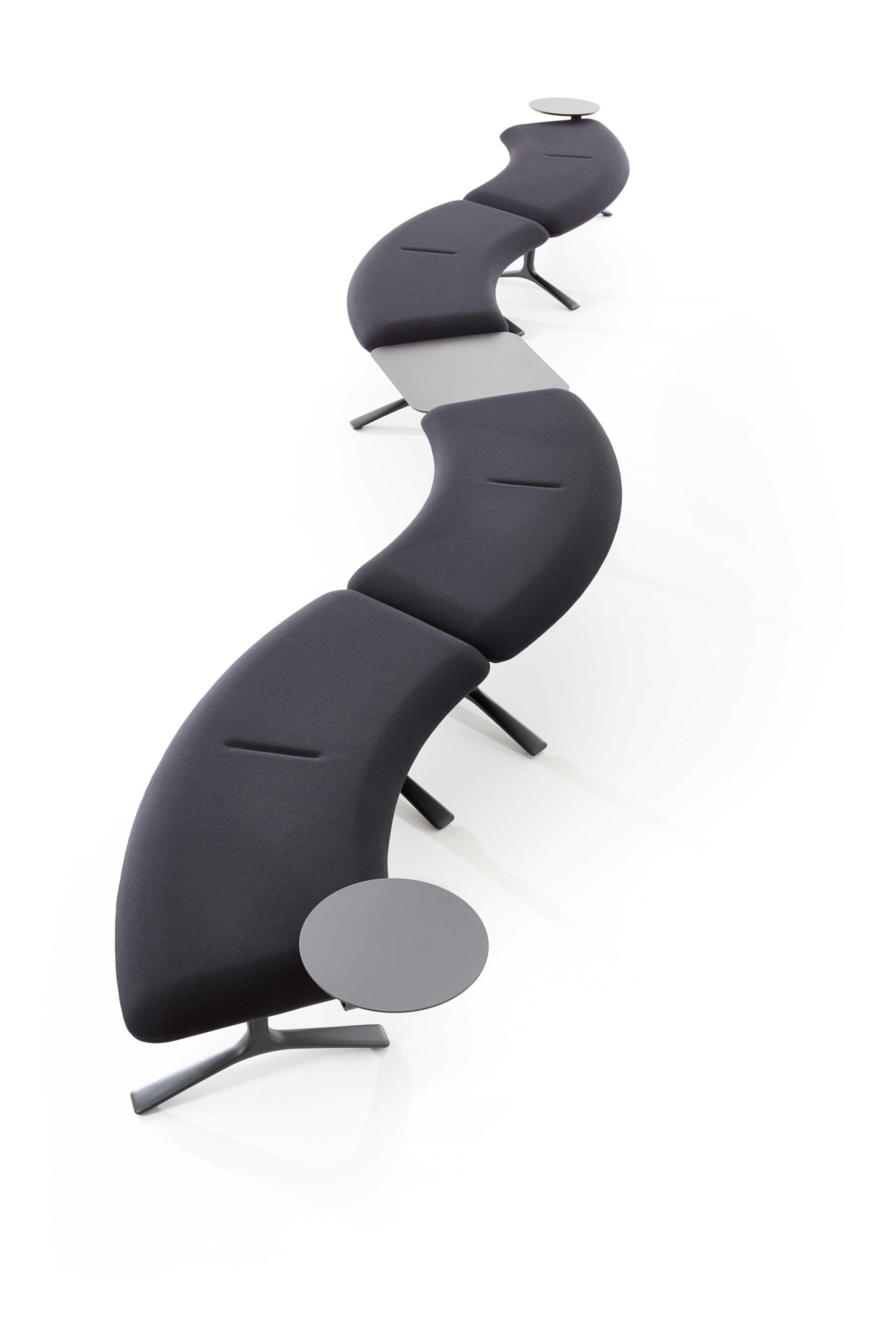 Модульная скамья из ткани со спинкой VAGHI Mewa ARCH-00040378 - Вид №3