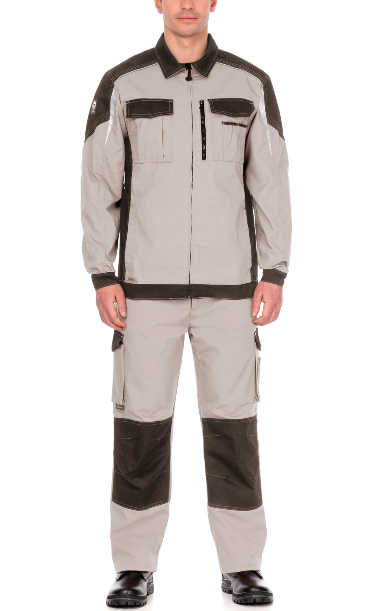 4973743 Костюм  NEW цвет серый песок с серым хаки STATUS  Летняя спецодежда  размер 56-58/182-188  - Вид №6