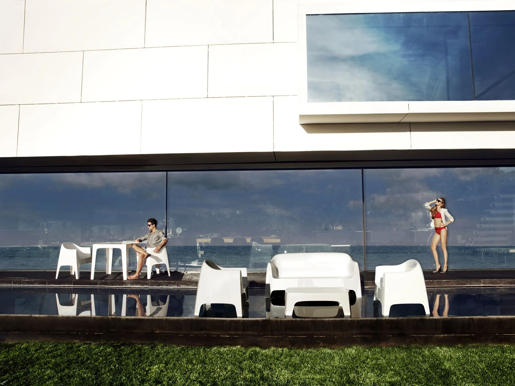 Полипропиленовый диван Vondom ARCH-00144825 - Вид №8