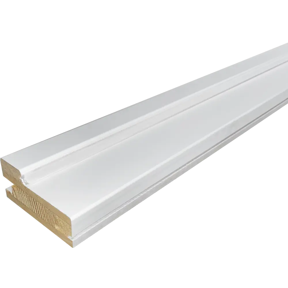 Комплект дверной коробки Твинвуд цвет белый 2370x74x34 мм (2.5шт.) BELWOODDOORS STLM-2073453 - Вид №1