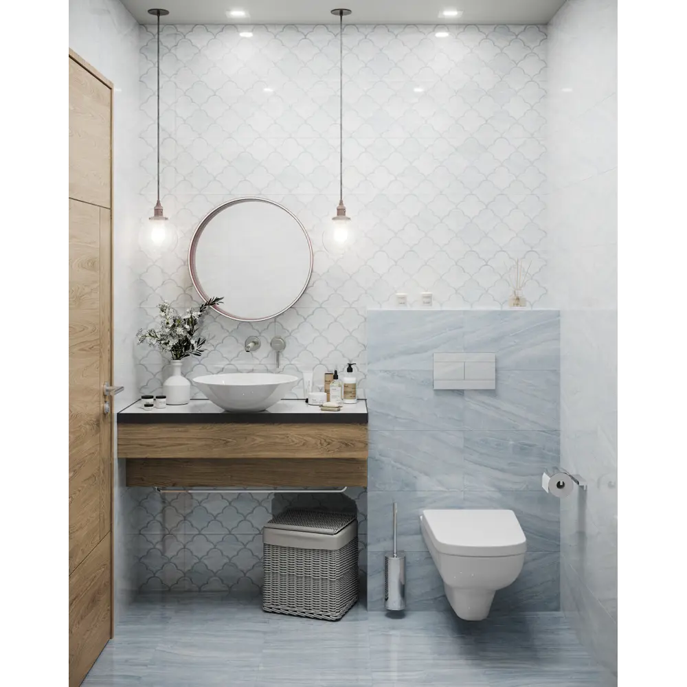 Плитка напольная Ars 40x40 см 1.12 м² цвет голубой Santreyd STLM-2107062 - Вид №4