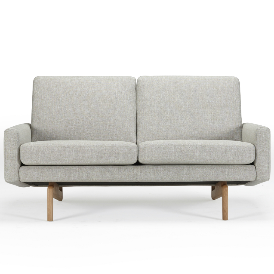 Диван двухместный Egsmark с мягкими подлокотниками, лакированный дуб, темно-песочный Kragelund 20002202244 - Вид №4