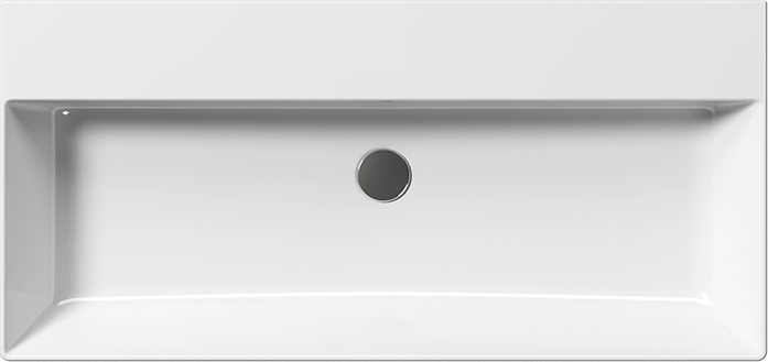 9423111 Подвесная раковина настенная овальная GSI ceramica  белая  - Вид №1