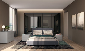 Деревянная тумбочка с ящиками