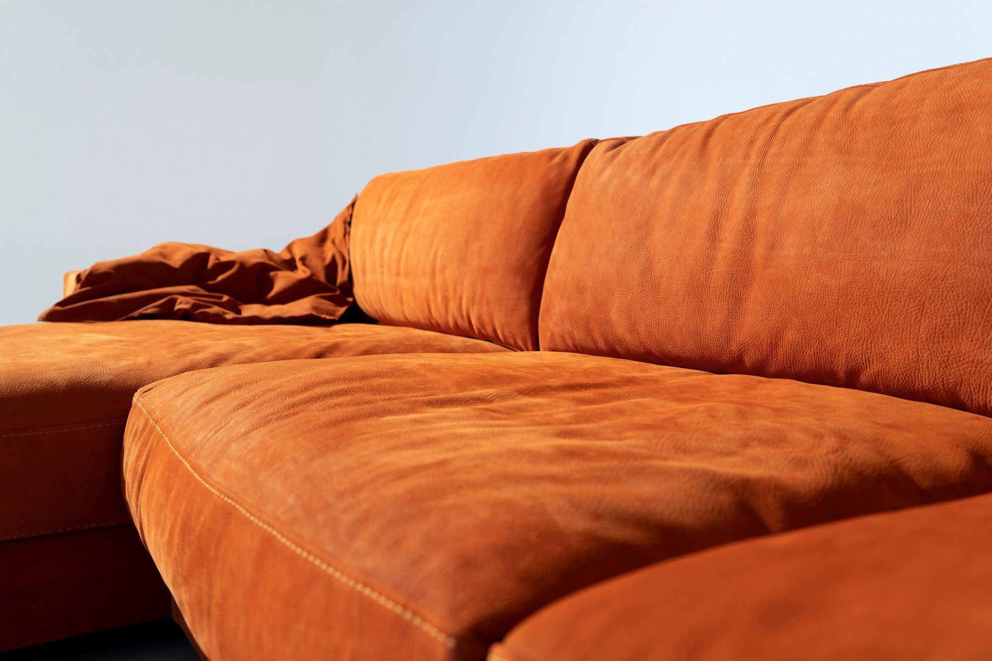 Диван из нубука с полуостровом Mantellassi 1926 YOU GLAM ARCH-00142910 - Вид №2