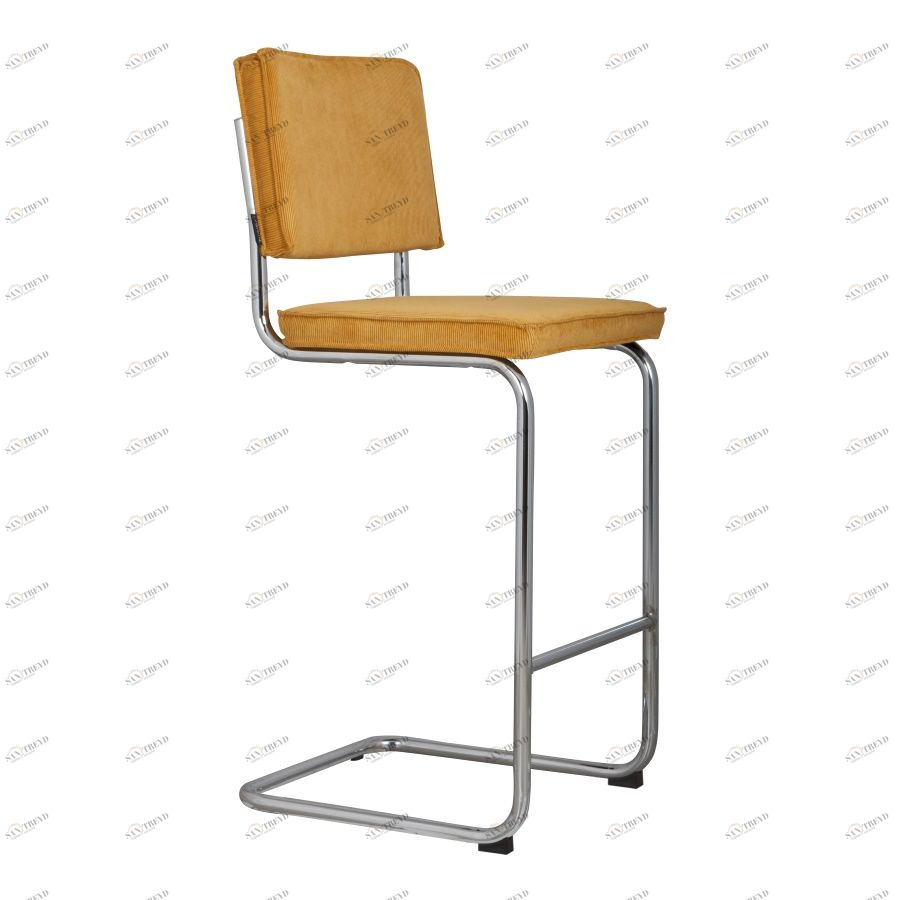 Стул барный Ridge Rib желтый Zuiver 1500208