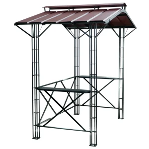 Навес для барбекю Firewood 220х120х248 см черный