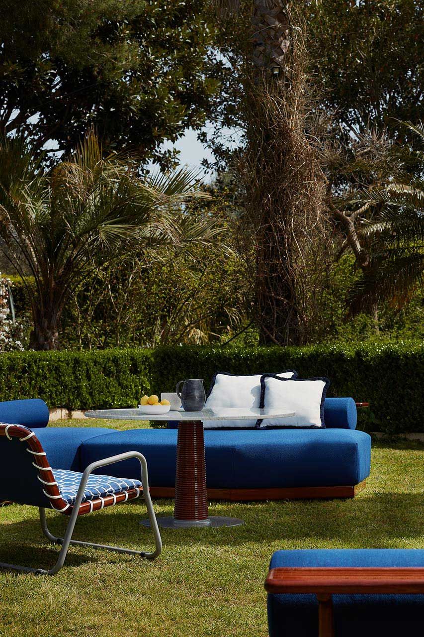 3-местный диван из красного дерева и ткани Exteta Sunset ARCH-00028080 - Вид №14