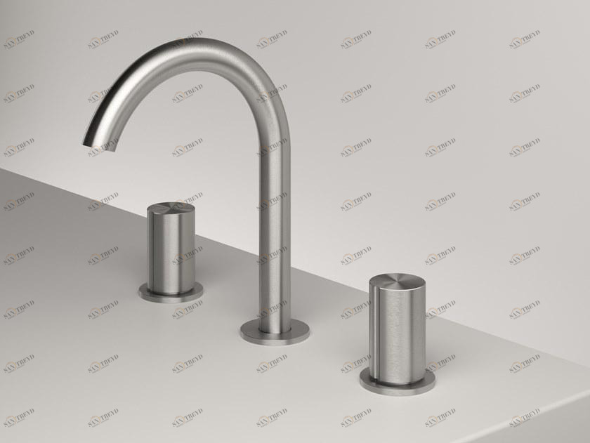 ZAZZERI Смеситель для раковины на 3 отверстия из нержавеющей стали Z316 sun-id-1461559