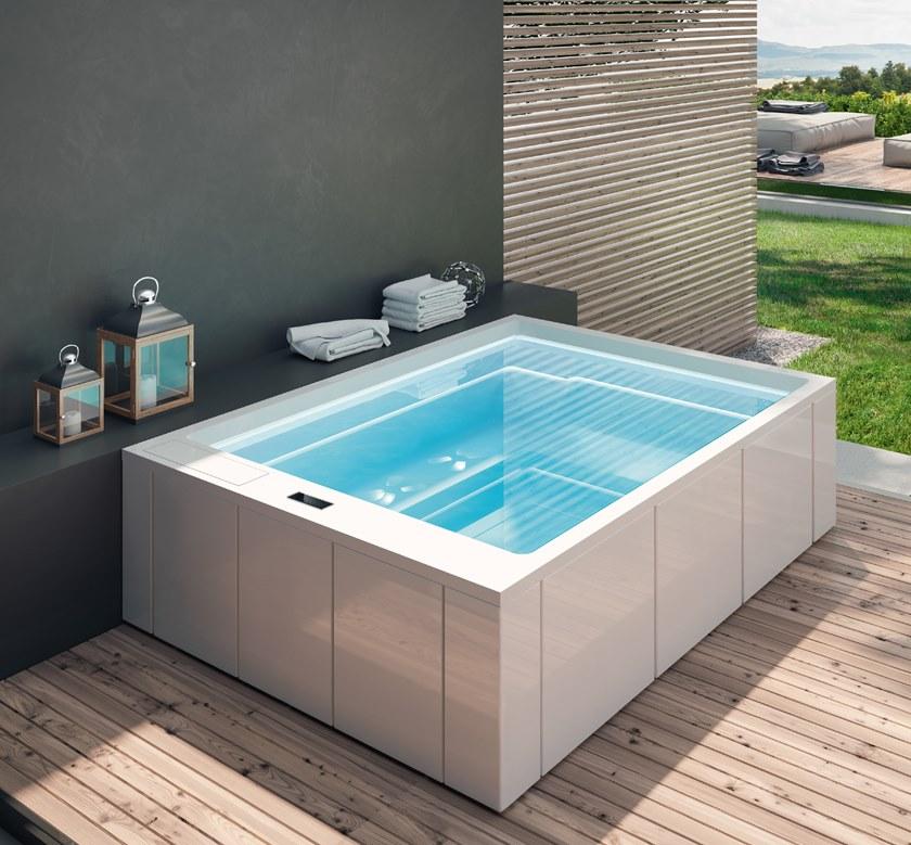 Gruppo Treesse Прямоугольный мини-бассейн с гидромассажем Treesse ghost sun-id-1395461 - Вид №4
