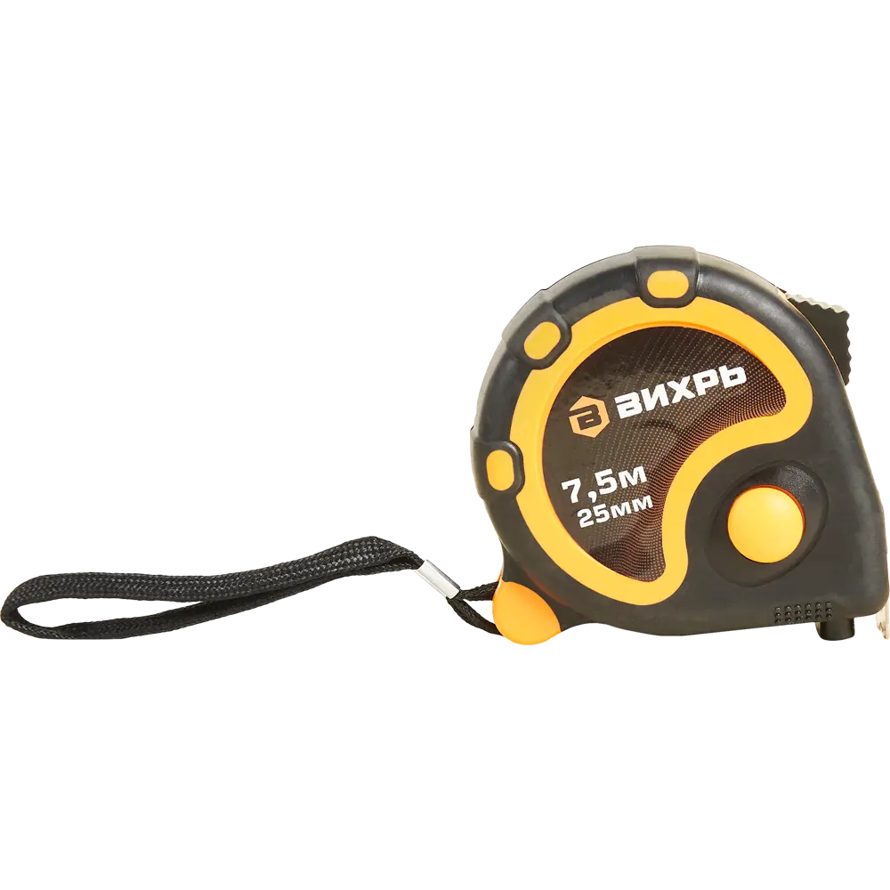 Рулетка измерительная Вихрь 7,5 м с прочным корпусом и стальной лентой 85086416 STLM-0058427 - Вид №3