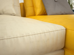 ПУ/ПВХ огнестойкий сплошной цвет ткани